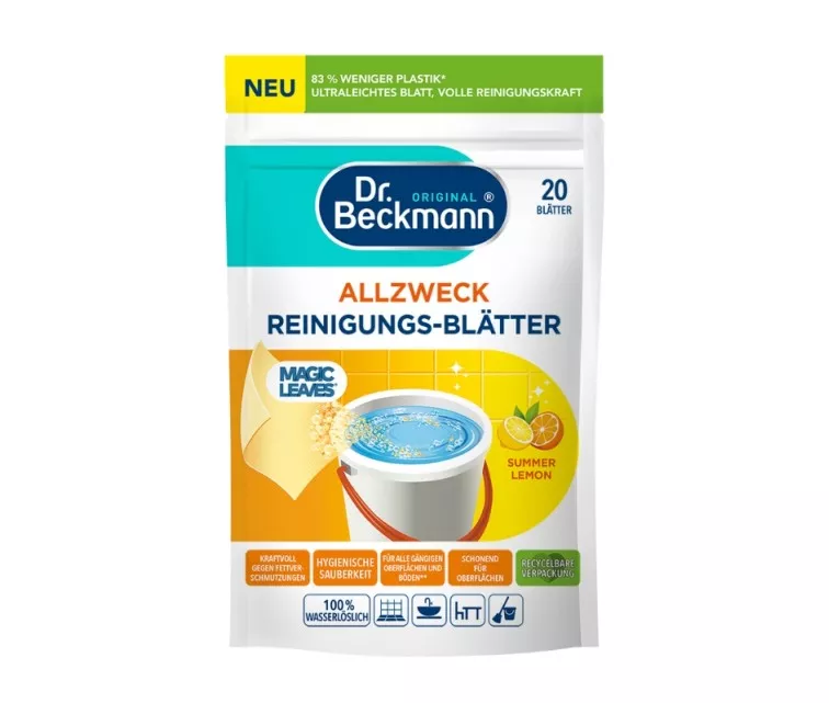 Салфетки для чистки пола и различных поверхностей Magic Leaves Summer Lemon 20 шт.