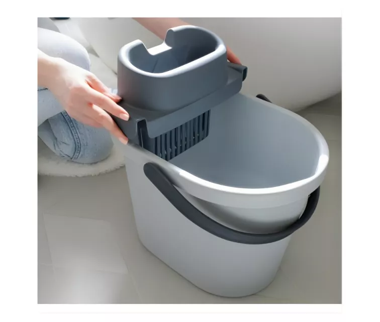 Oval bucket with flat push button Eco Ego