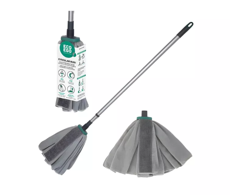 Microfiber mop head with telescopic handle Eco Ego CIRCULAR RUBI