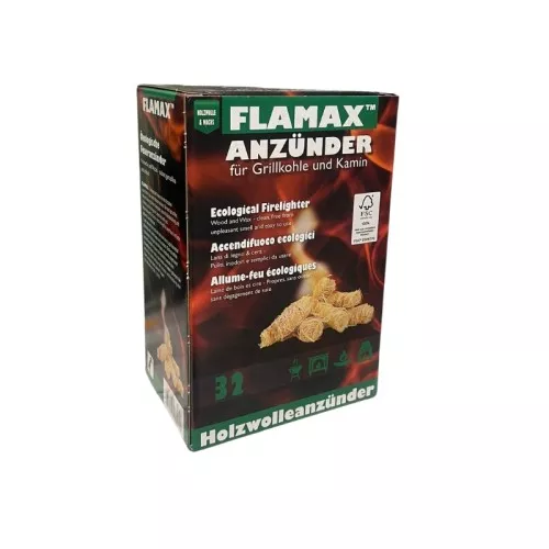 Ekoloģiskie kokskaidu aizdedzināšanas rullīši 32 gab.