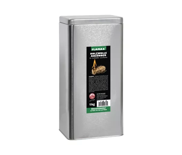 Ecological wood chip fire starters 1kg in a metal can