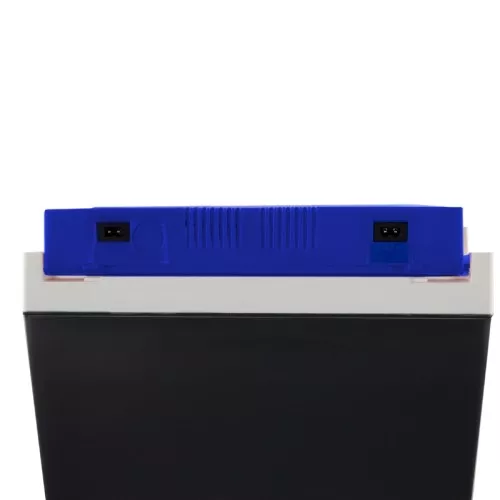 Cool box electric Brio 26 12/230V assorted dark gray-red/blue