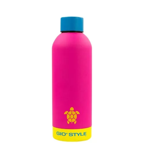 Bottle Fluo 0.5L assorted pink/yellow/green/blue