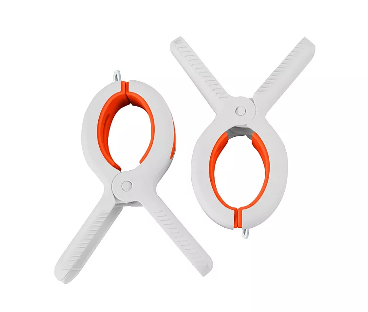 Прищепки для пляжных полотенец Love XL 2 шт. 10x2x13 см, ассорти, салатовый/голубой/оранжевый/сиреневый