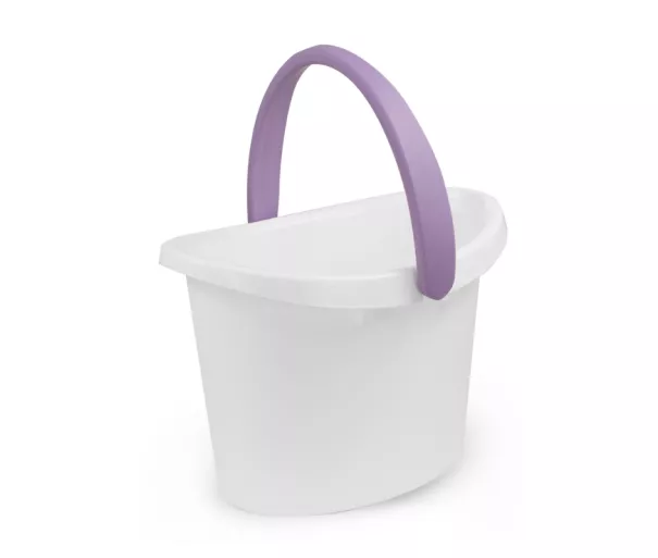 Baltas ovalus kibiras love 9.5L asorti