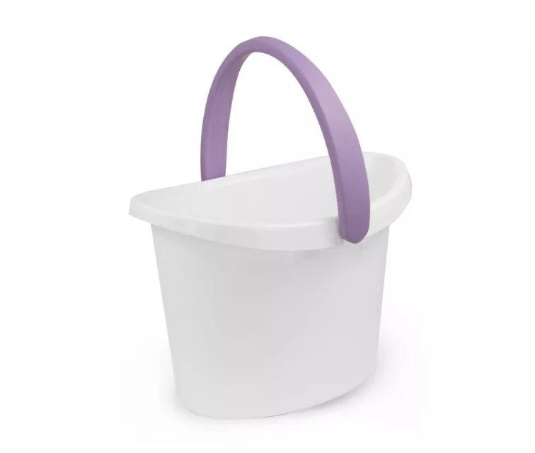 Valge ovaalne ämber love 9,5L assortii