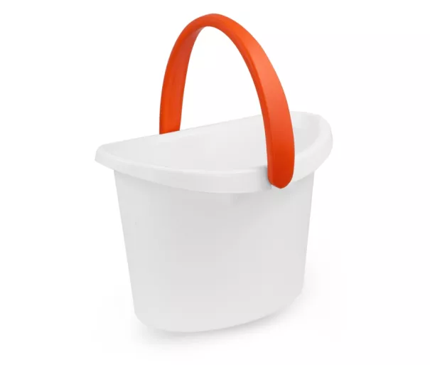 Baltas ovalus kibiras love 9.5L asorti
