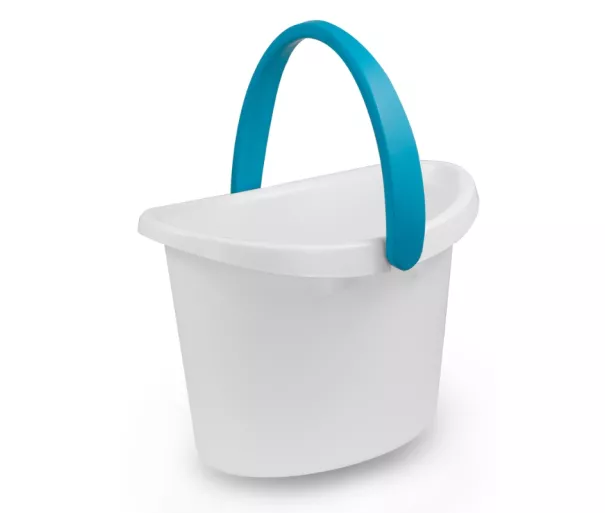 Baltas ovalus kibiras love 9.5L asorti