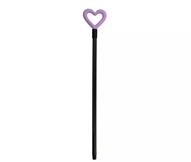 Šepetėlio kotas Love 131,2 cm asorti, laimo žalia/šviesiai mėlyna/oranžinė/žydra