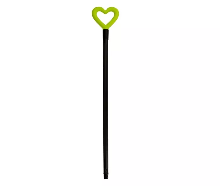 Šepetėlio kotas Love 131,2 cm asorti, laimo žalia/šviesiai mėlyna/oranžinė/žydra