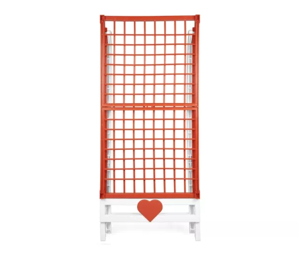 Veļas žāvētājs Love balts/oranžs 180x56x96cm