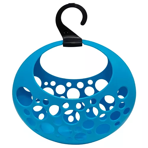 Корзина для щипцов для белья Любовь светло-голубая 29x13x31 см