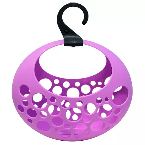 Basket for laundry tongs Love lilac 29x13x31cm