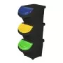 Waste bin set 3 pcs. Eco Solution Set 3 26L 31x43.5x92cm black-blue/yellow/green