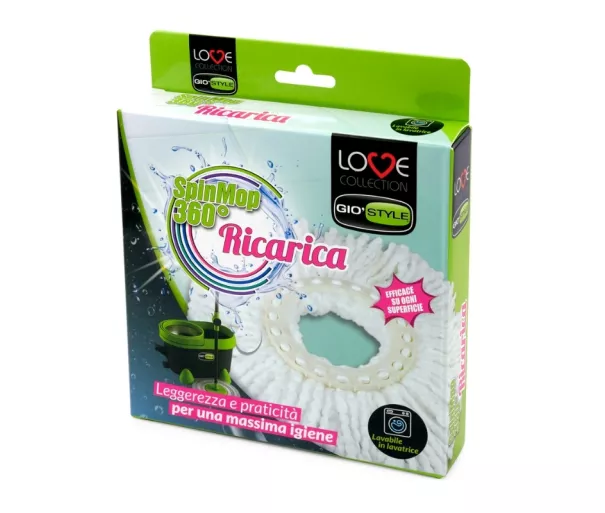 Сменная швабра из микрофибры Love Spin mop 360°