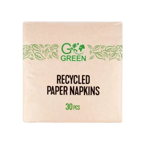 Recycled paper napkins Go Green