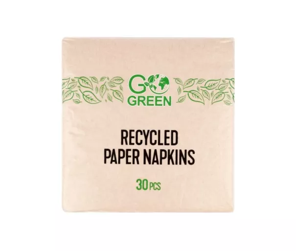 Recycled paper napkins Go Green