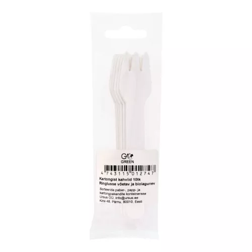 Paper forks Go Green 10 pcs.