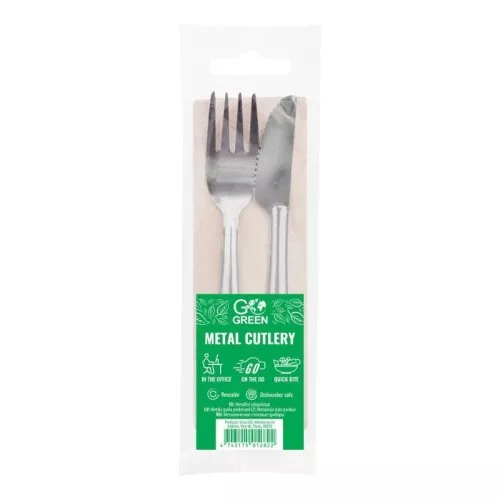 Набор металлических столовых приборов Go Green