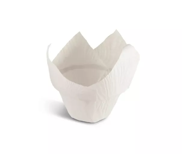 Cake tins 12 pieces white Air Fryer Ø8,5x8cm