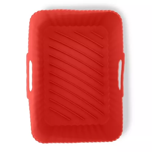 Rectangular baking dish with handles silicone Air Fryer 20x13x7cm