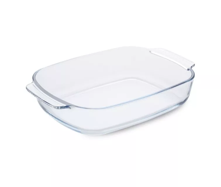 Stiklinis stačiakampis kepimo indas iš borosilikatinio stiklo 38x25,5x7cm / 3,8L