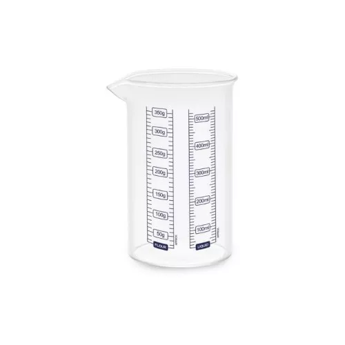 Stiklinis matavimo ąsotis 0,5L Borosilikatinis stiklas Ø7x13,8cm