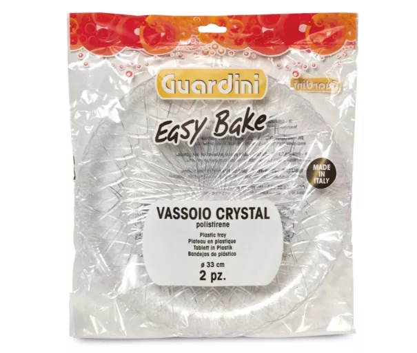 Plastikust kandikud läbipaistvad 2 komplektis Easy Bake Ø33cm