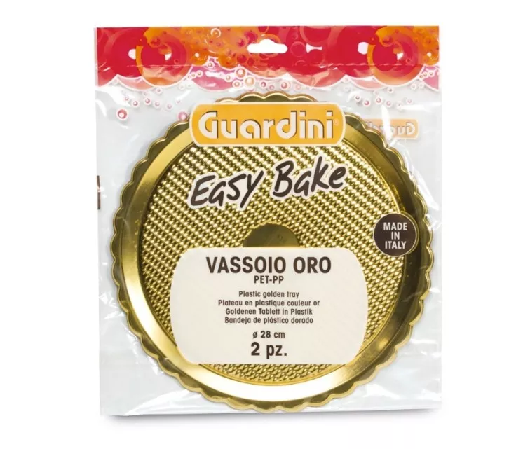 Пластиковые противни золотого цвета комплект из 2 штук Easy Bake Ø28 см