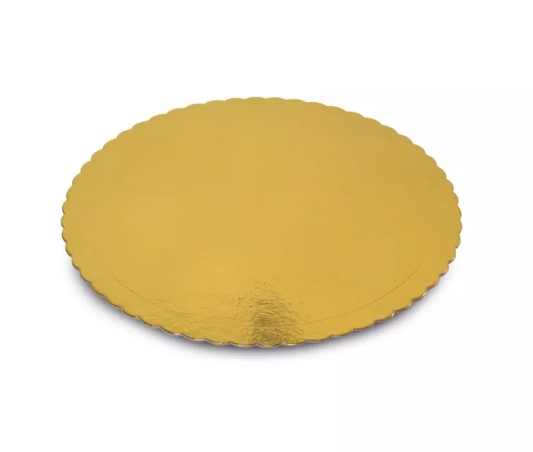 Paper cake trays in gold 2 pcs. Easy Bake Ø32cm