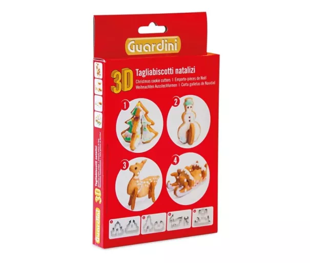 3D форма для пряников набор из 4 штук в коробке 21 x 12,5 x 2 см