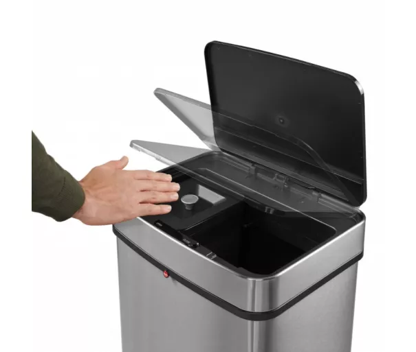 Waste sorting system Öko Vario XL / 2x25L / stainless steel