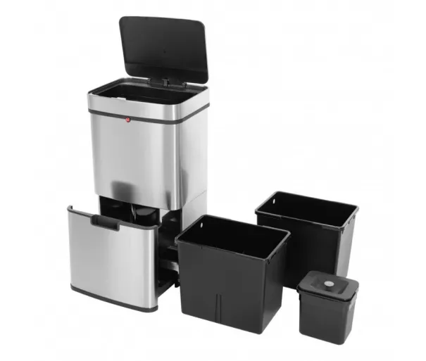 Waste sorting system Öko Vario XL / 2x25L / stainless steel