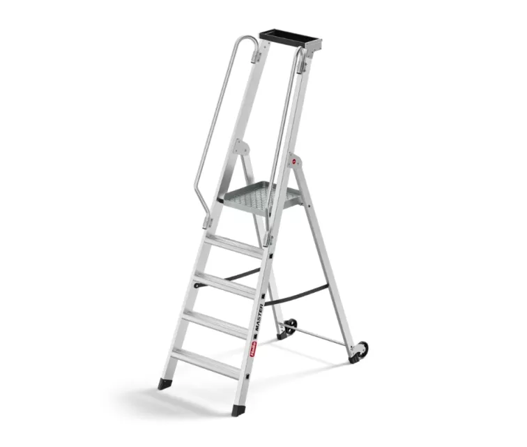 Ladder mobile platforms Master P80 / aluminum / 5 steps