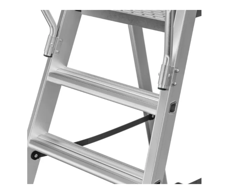 Ladder mobile platforms Master P80 / aluminum / 7 steps