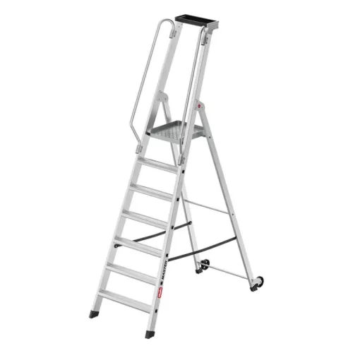 Ladder mobile platforms Master P80 / aluminum / 7 steps