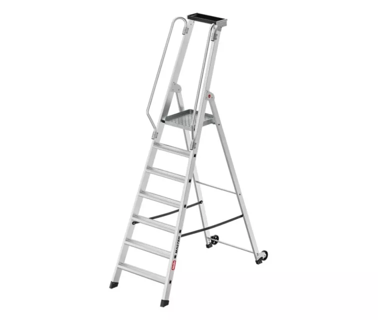 Ladder mobile platforms Master P80 / aluminum / 7 steps