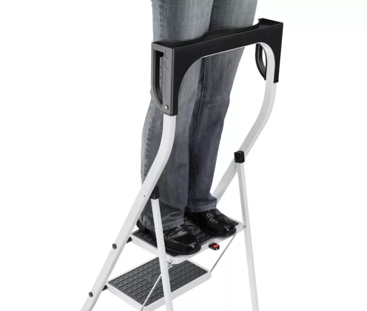 Kokkupandav astmepink K75 StandardLine / alumiinium / 2 astet, turvakäepide