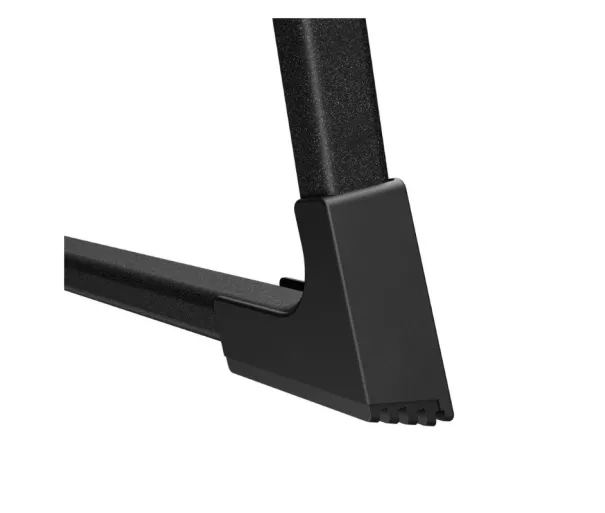 Folding step stool K77 ComfortLine / aluminum / 2 steps, safety handle / black
