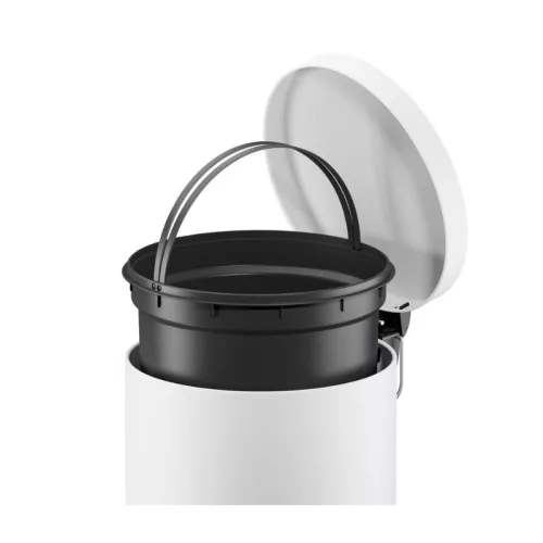 Мусорное ведро Selekta M / 20 л / матово-белый