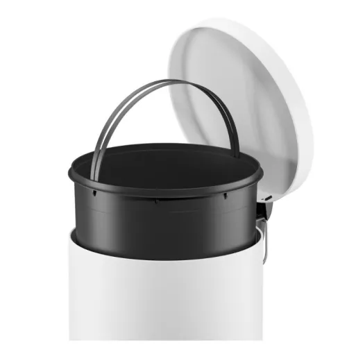 Atkritumu tvertne ar pedāli Selekta L / 30L / matēti balta