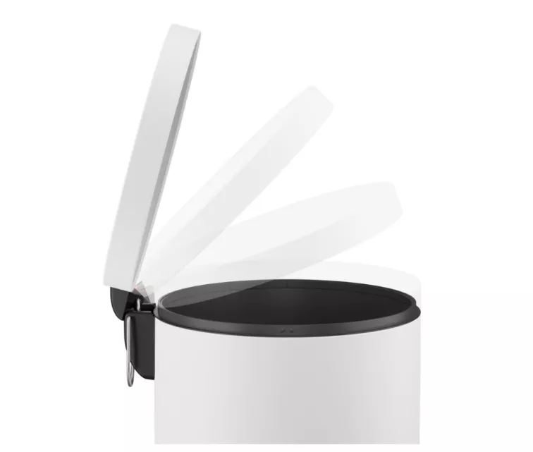 Šiukšliadėžė su pedalu Selekta L / 30L / matinė balta