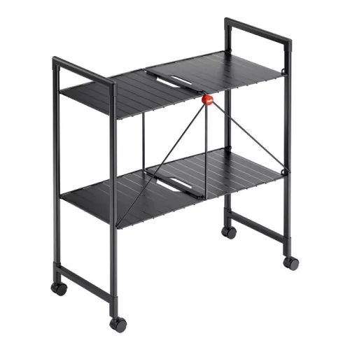 Folding shelf on wheels Quickboard / black