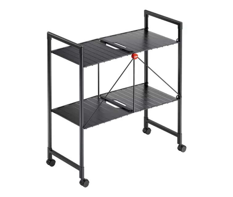 Folding shelf on wheels Quickboard / black