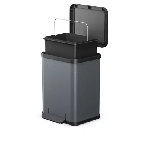 Atkritumu tvertne ar pedāli Öko uno Plus M / 17L / tumši pelēka
