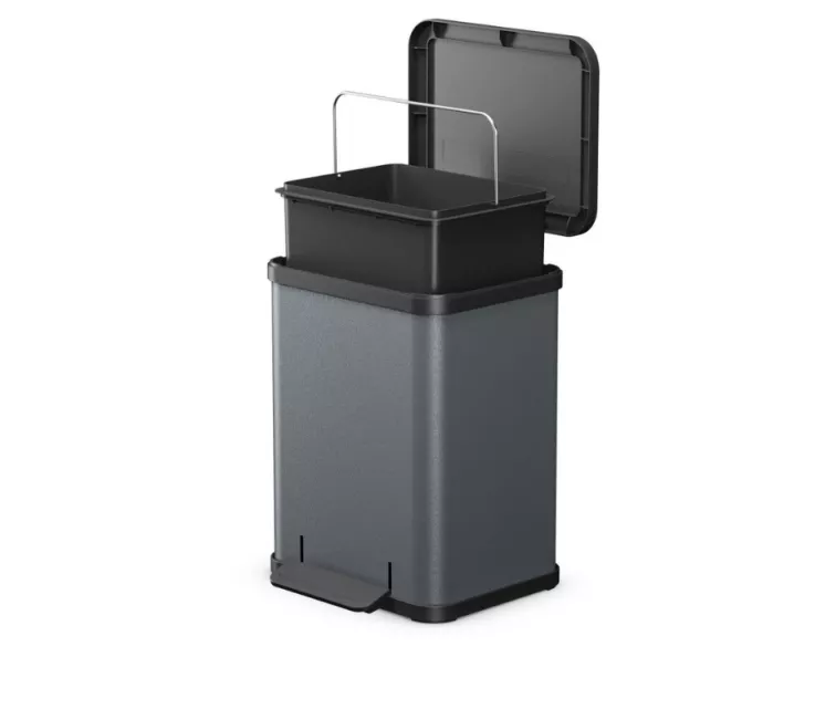 Pedal bin Öko uno Plus M / 17L / dark grey