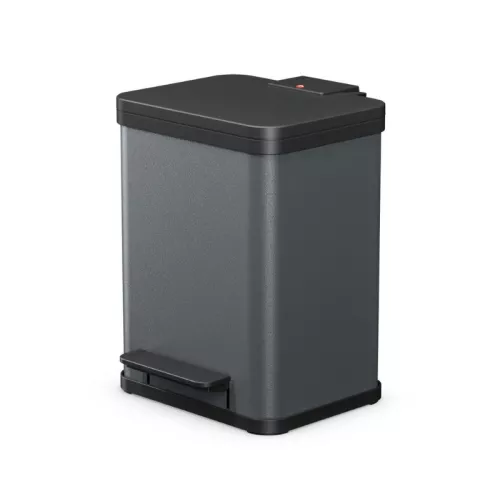 Мусорный контейнер с педалью Öko duo Plus M / 2x9 л / темно-серый