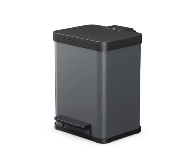 Atkritumu šķirošanas tvertne ar pedāli Öko duo Plus M / 2x9L / tumši pelēka