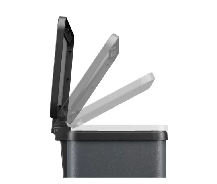 Atkritumu šķirošanas tvertne ar pedāli Öko duo Plus M / 2x9L / tumši pelēka