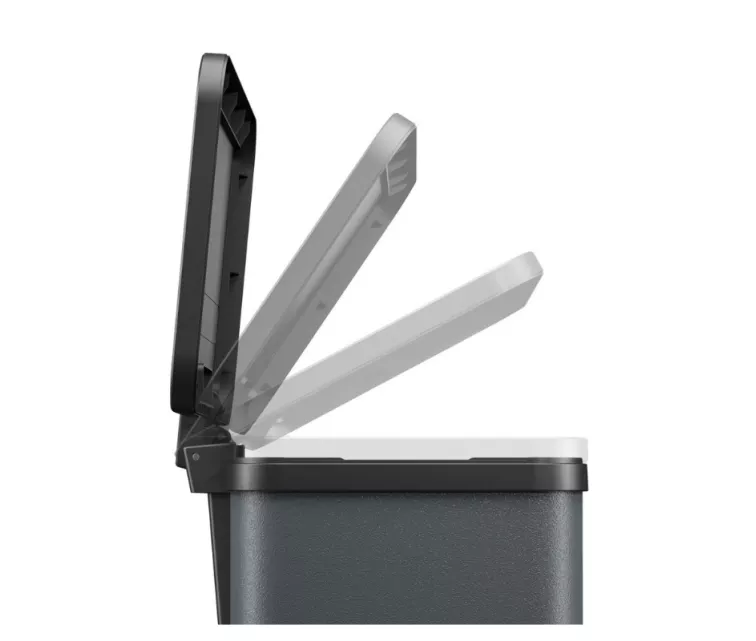 Atkritumu šķirošanas tvertne ar pedāli Öko trio Plus L / 3x9L / tumši pelēka